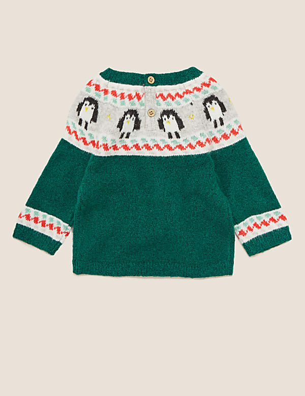 Penguin Fair Isle Jumper (0-3 Yrs)