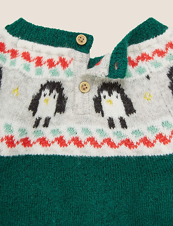 Penguin Fair Isle Jumper (0-3 Yrs)