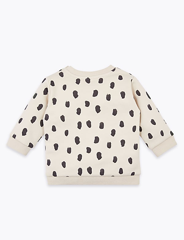 Cotton Rich Dash Print Sweatshirt (0-3 Yrs)