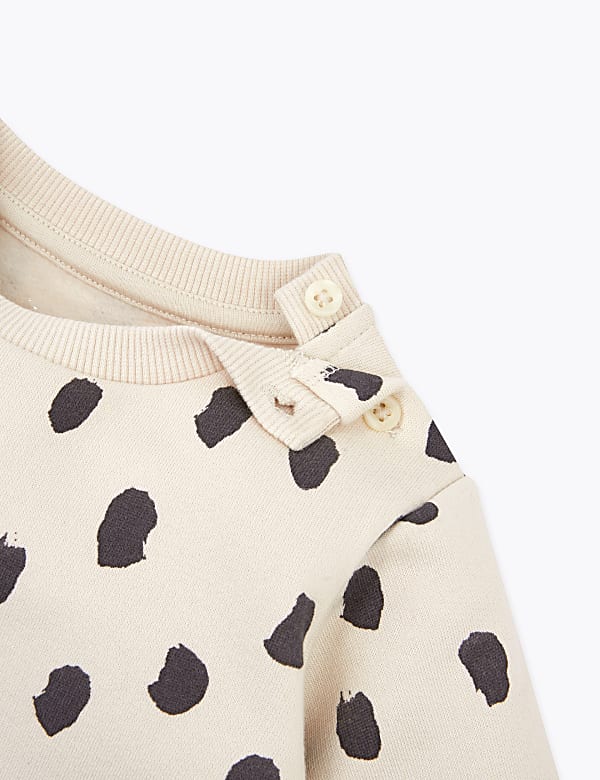 Cotton Rich Dash Print Sweatshirt (0-3 Yrs)