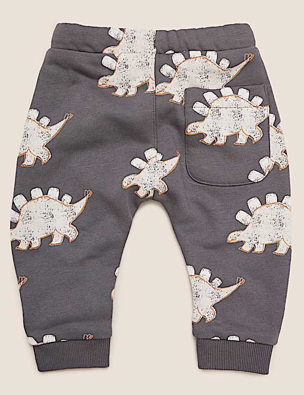 Cotton Dinosaur Joggers (0-3 Yrs)