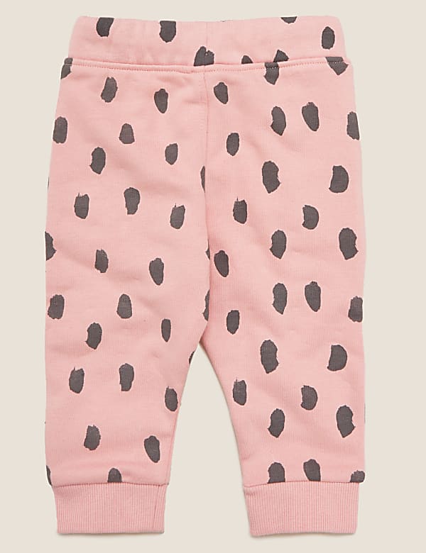 Cotton Brushstroke Joggers (0-3 Yrs)