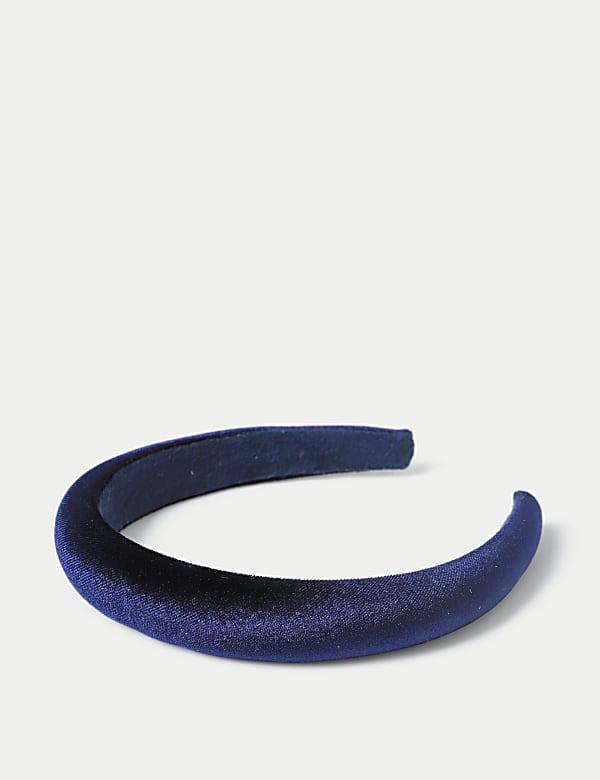 Navy Velvet Headband - DE
