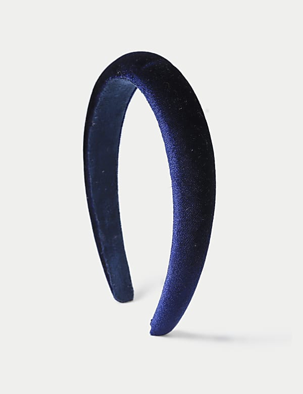 Navy Velvet Headband - DE