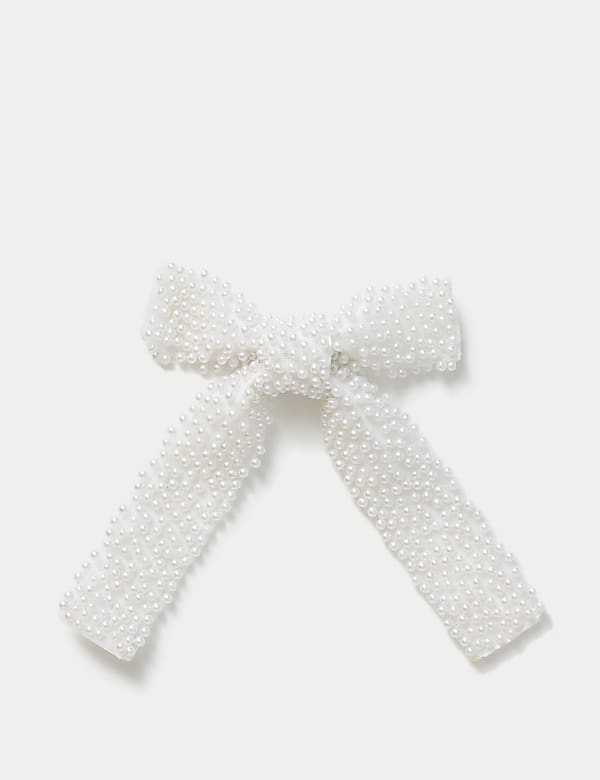 Pearl Embellished Bow - ES
