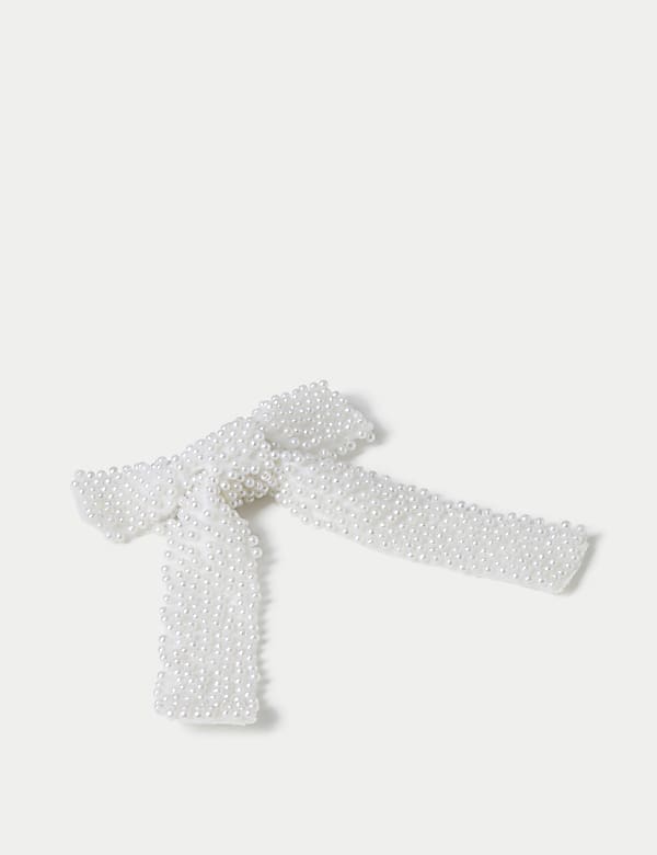 Pearl Embellished Bow - IT