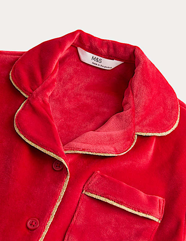 Kids Velour Soft Pyjamas (1-16 Yrs)