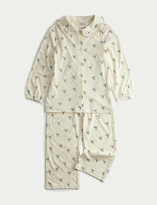 Modal Blend Bow Print Pyjamas (12 Mths-8 Yrs) - DK