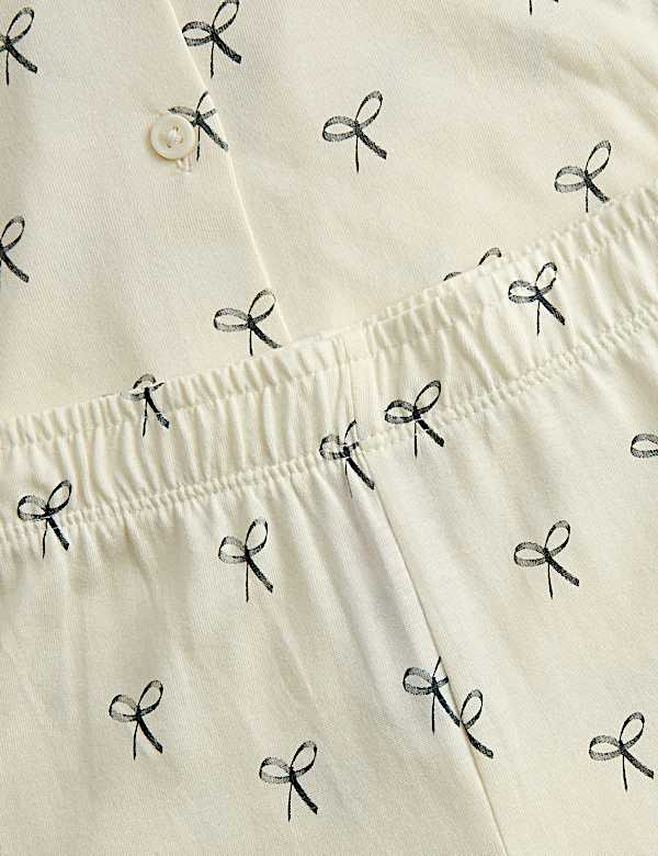 Modal Blend Bow Print Pyjamas (12 Mths-8 Yrs)