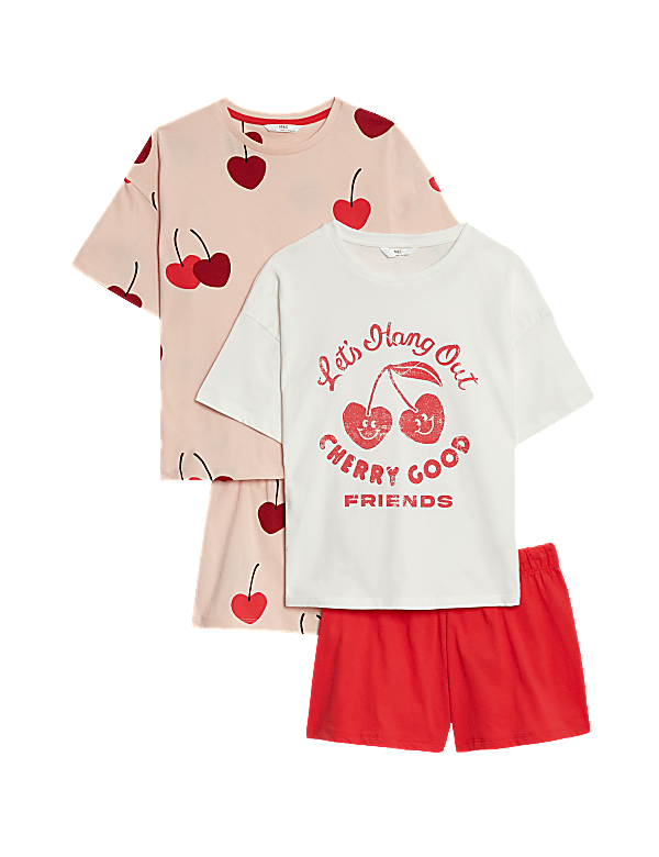 Pure Cotton Printed Round Neck Shorts Set