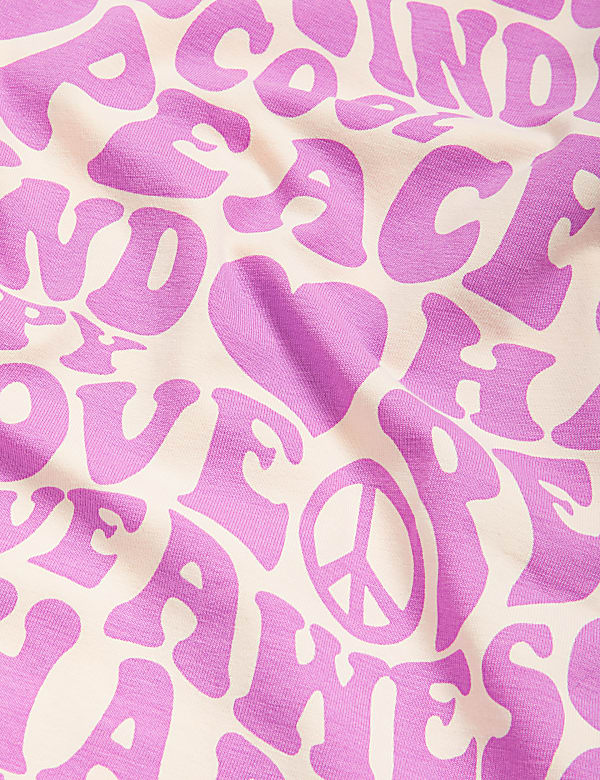Cotton Rich Slogan Short Pyjama Set