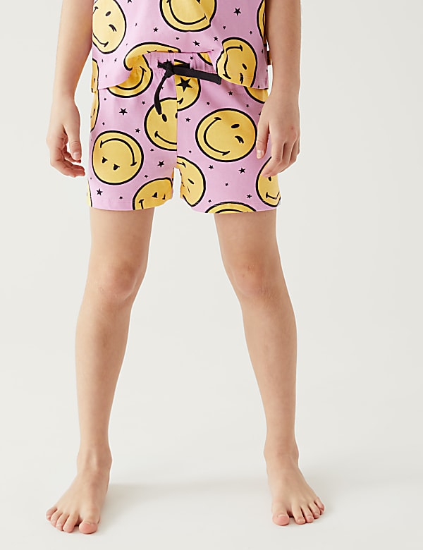 Pure Cotton Smiley Print Short Pyjama Set