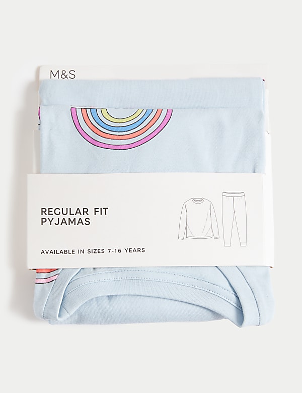 Pure Cotton Rainbow Pyjamas (7-14 Yrs)