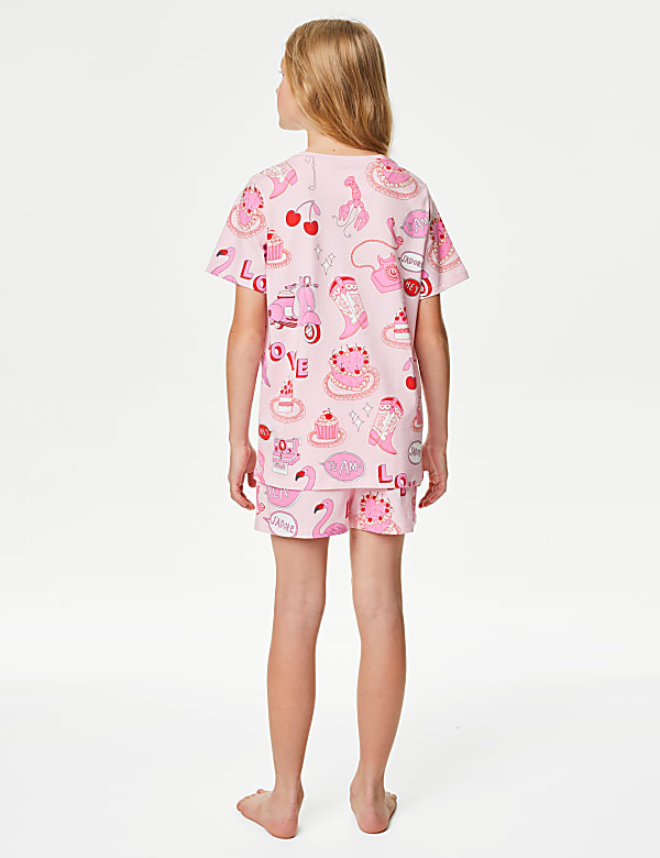 Pure Cotton Love Print Pyjamas (7-14 Yrs)