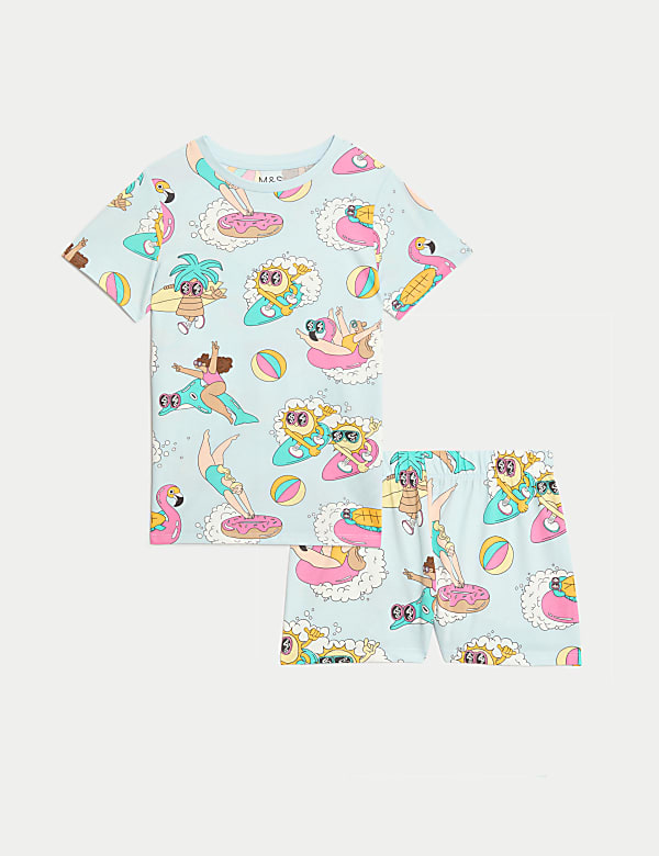 Pure Cotton Printed Pyjamas (8-14 Yrs) - CH