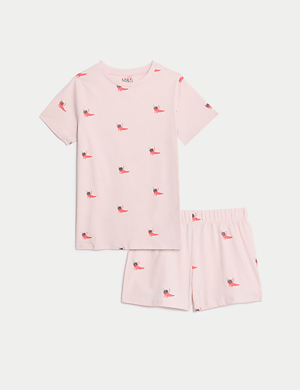 Pure Cotton Chilli Print Short Pyjamas (7-14 Yrs) - MV