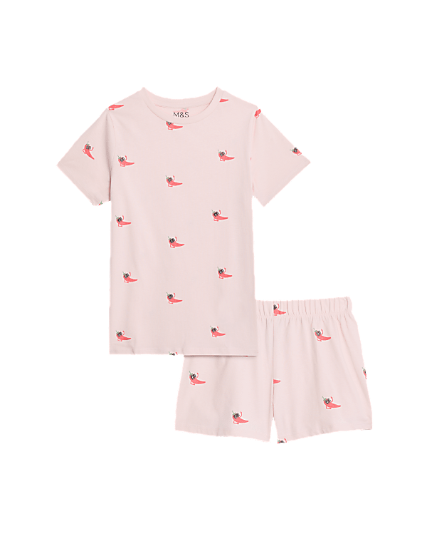 Pure Cotton Chilli Print Short Pyjamas (7-14 Yrs)