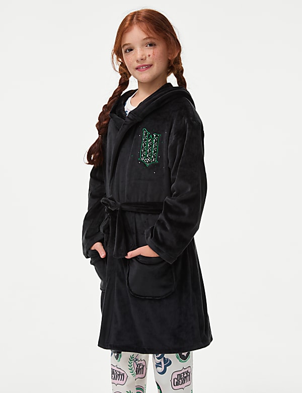 Wicked Elphaba Velour Dressing Gown 6 16 Yrs BLACK Dressing Gowns M S CA