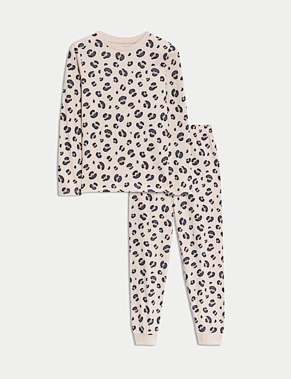 Pyjama pur coton à imprimé léopard (du 7 au 14 ans) - BE