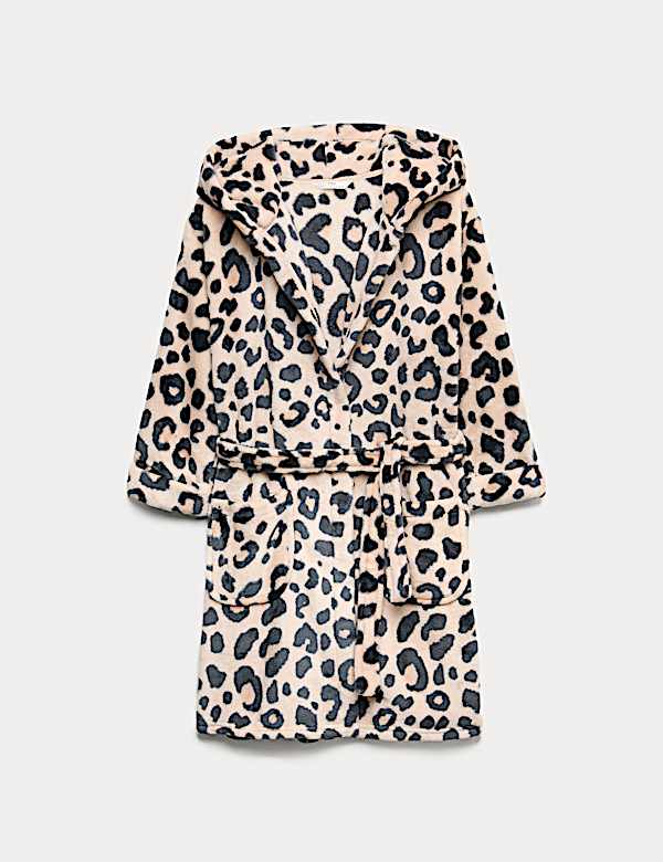 Robe de chambre en polaire à imprimé léopard (du 1 au 16 ans) - LU