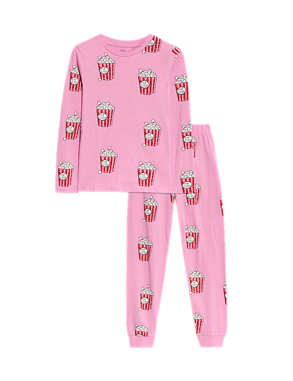 Pure Cotton Popcorn Pyjamas (1-16 Yrs)