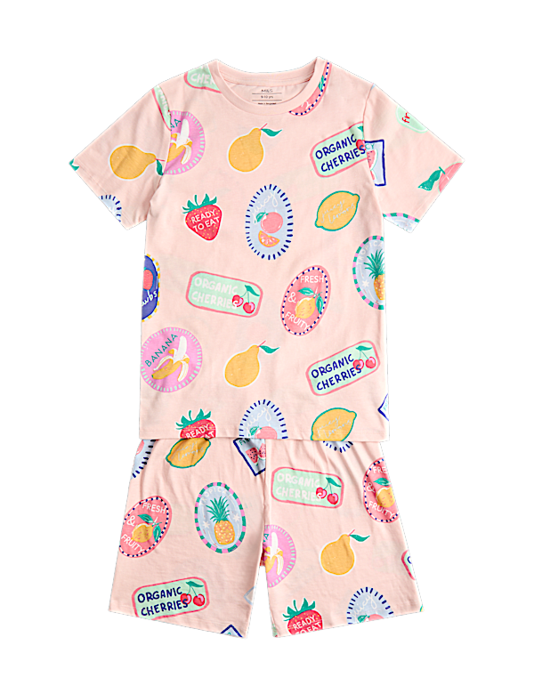 Kids' Pure Cotton Fruit Pyjamas (1-16 Yrs)