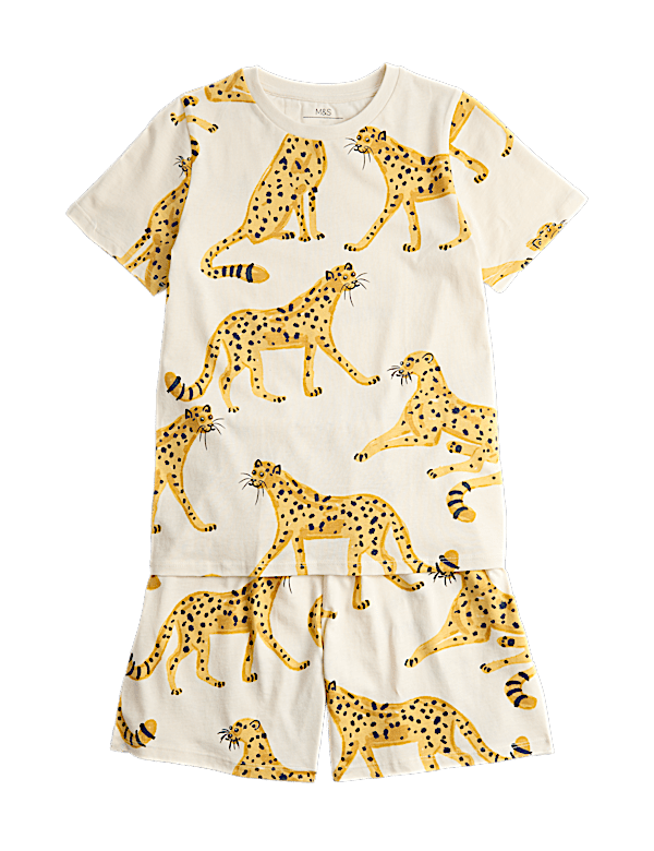 Pure Cotton Leopard Pyjamas (1-16 Yrs)