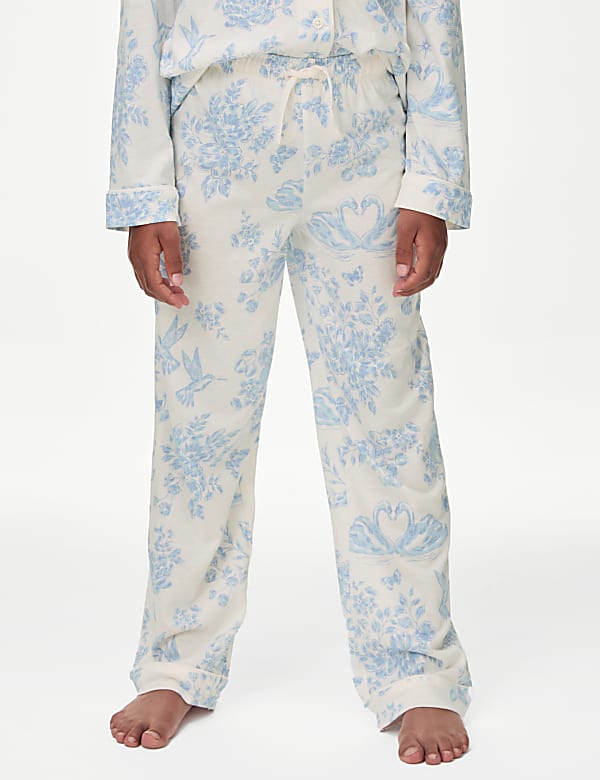 Cotton Modal Floral Pyjamas with Scrunchie (3-16 Yrs)