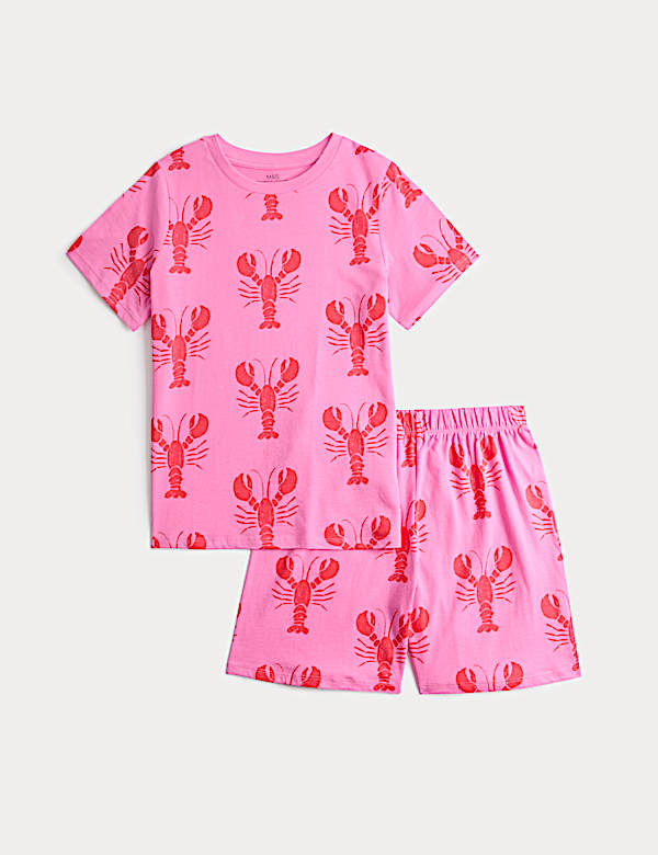 Kids' Pure Cotton Lobster Short Pyjamas (1-16 Yrs)