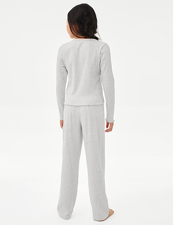 Pure Cotton Daydream Rib Pyjamas (6-16 Yrs) - ID
