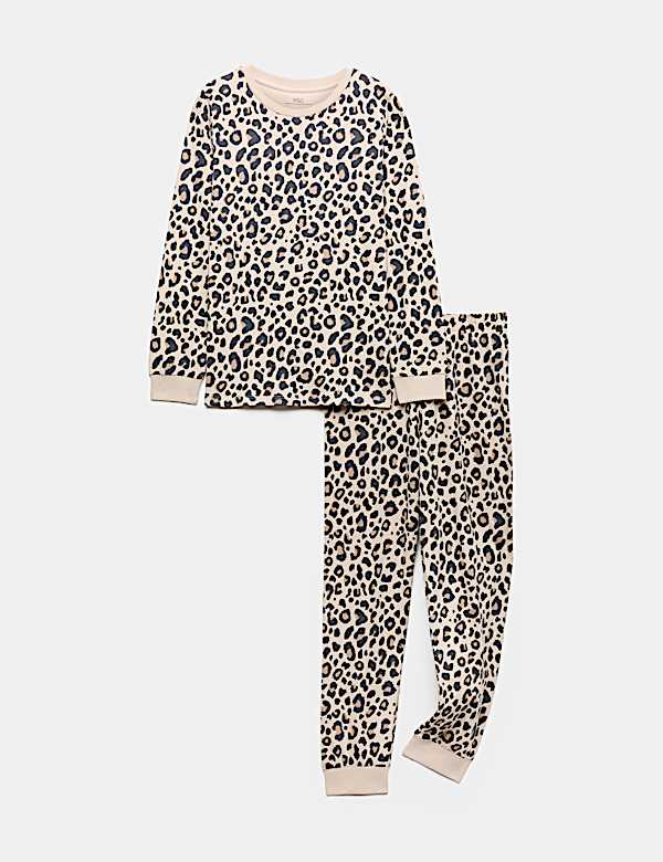 Pure Cotton Leopard Print Pyjamas (12 Mths - 16 Yrs)