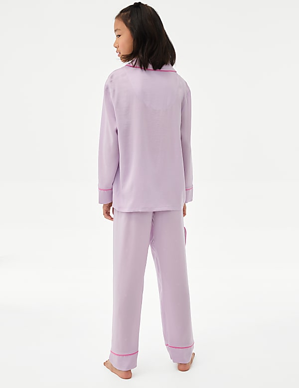 Buy Satin Jaquard Star Pyjamas Eyemask 3 16 Yrs at Marks Spencer