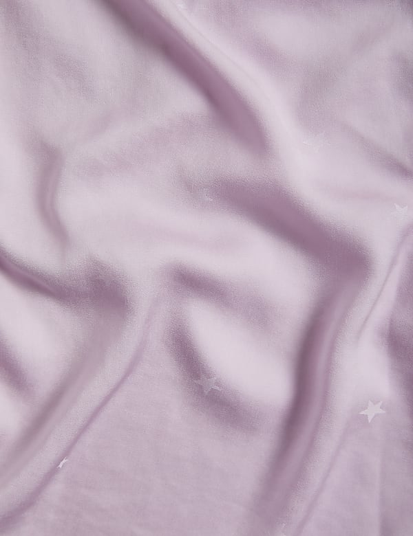 Satin Jaquard Star Pyjamas & Eyemask (3-16 Yrs)
