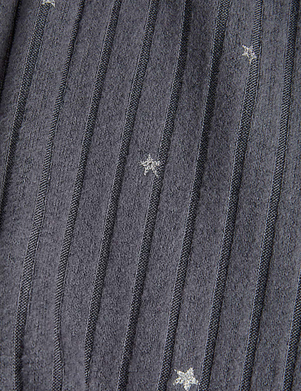 Foil Star Cosy Ribbed Pyjamas (1-16 Yrs)