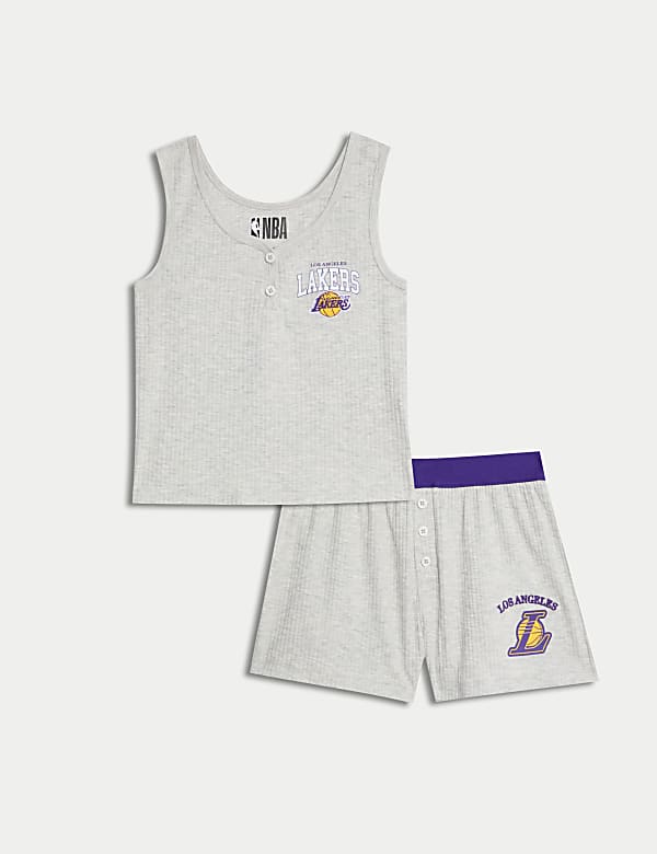 Pyjama en coton &agrave; motif NBA LA Lakers (du 6 au 16 ans) - FR