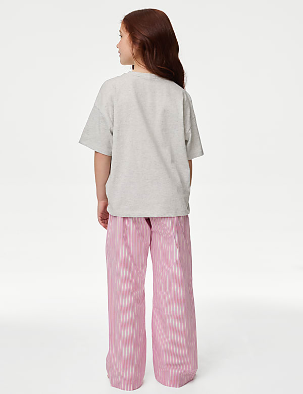 Pure Cotton Heart Print Pyjamas (3-16 Yrs)
