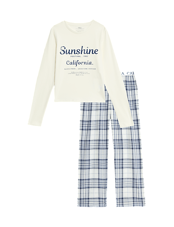 Cotton Rich California Slogan Pyjamas (6-16 Yrs)