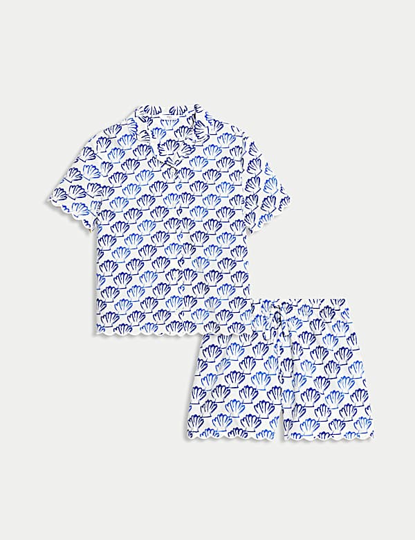 Pure Cotton Printed Short Pyjamas (1-16 Yrs)