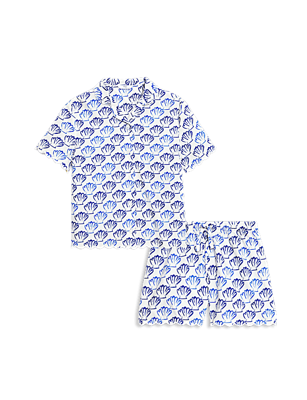 Pure Cotton Printed Short Pyjamas (1-16 Yrs)