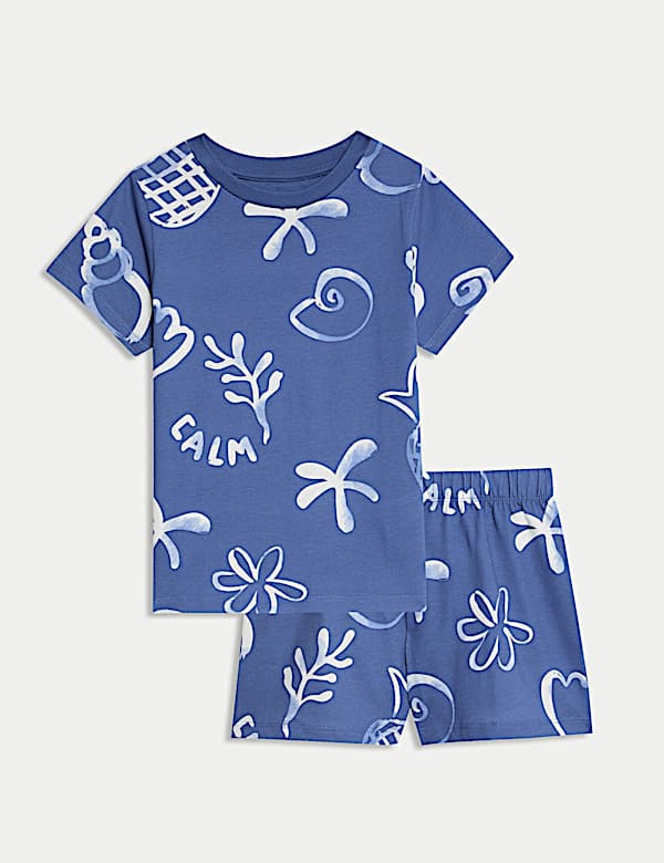 Kids’ Pure Cotton Seaside Short Pyjamas (1-16 Yrs) - JP