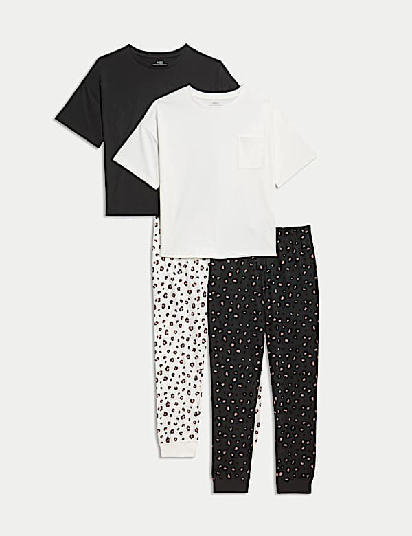 2pk Pure Cotton Animal Print Pyjamas (1-16 Yrs) - AT