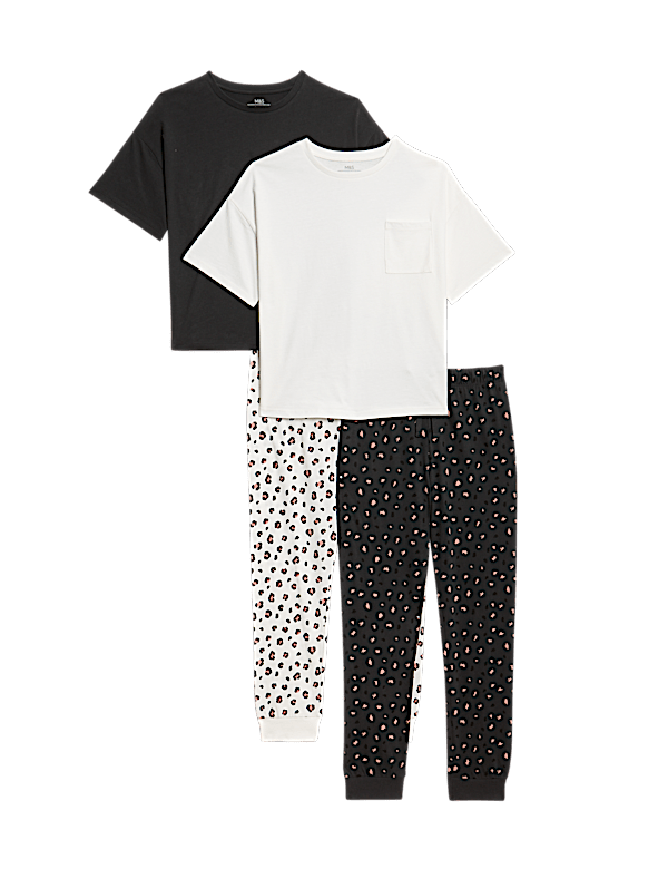 2pk Pure Cotton Animal Print Pyjamas (1-16 Yrs)