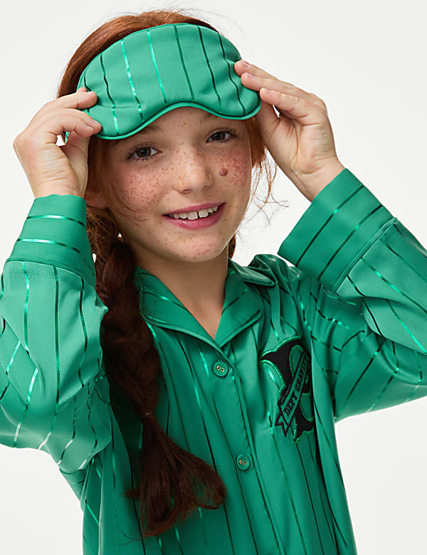 Wicked™ Satin Elphaba Pyjamas with Eye Mask (6-16 Yrs)