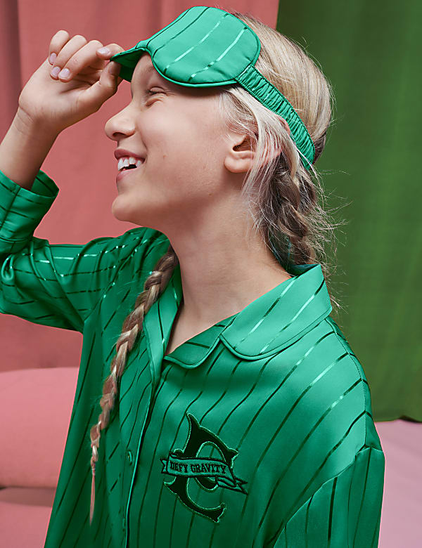 Wicked™ Satin Elphaba Pyjamas with Eye Mask (6-16 Yrs)