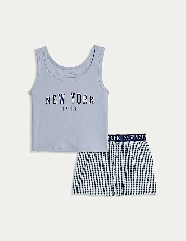 Cotton Rich Checked Pyjamas (6-16 Yrs) - KR