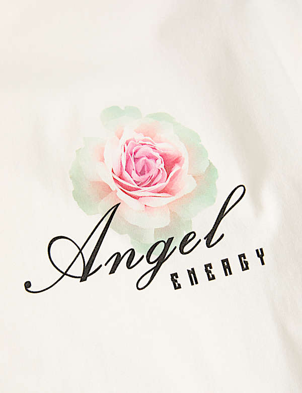 2pk Cotton Rich Flower Graphic Pyjama Sets (1-16 Yrs)