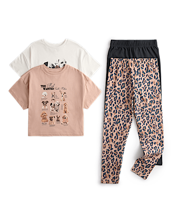 2pk Pure Cotton Dog Pyjama Sets