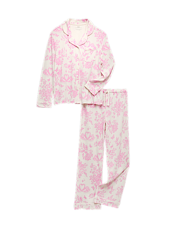 Cotton Modal Floral Pyjamas (3-16 Yrs)