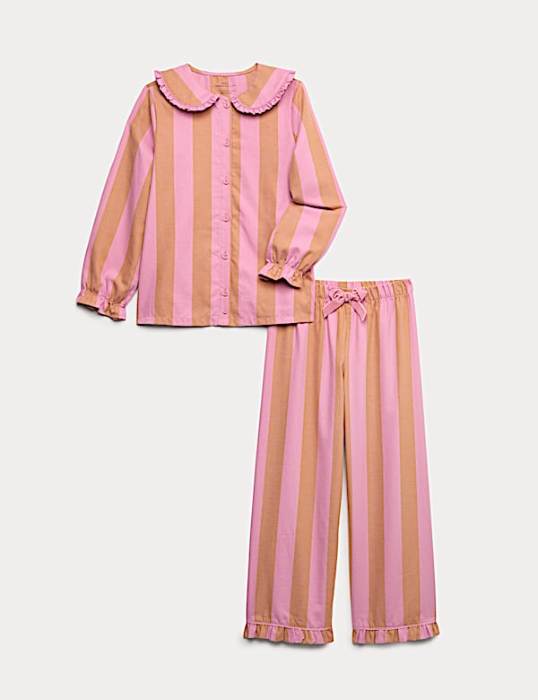 Pure Cotton Striped Pyjamas (1-16 Yrs) - SE