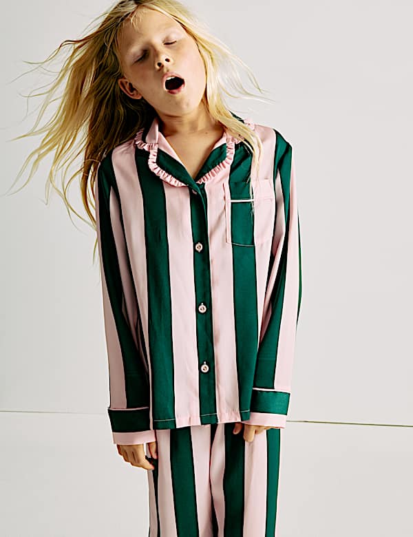 Satin Striped Pyjamas (3-16 Yrs) - AL